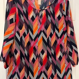 Banana Republic multi color 3/4 sleeve top